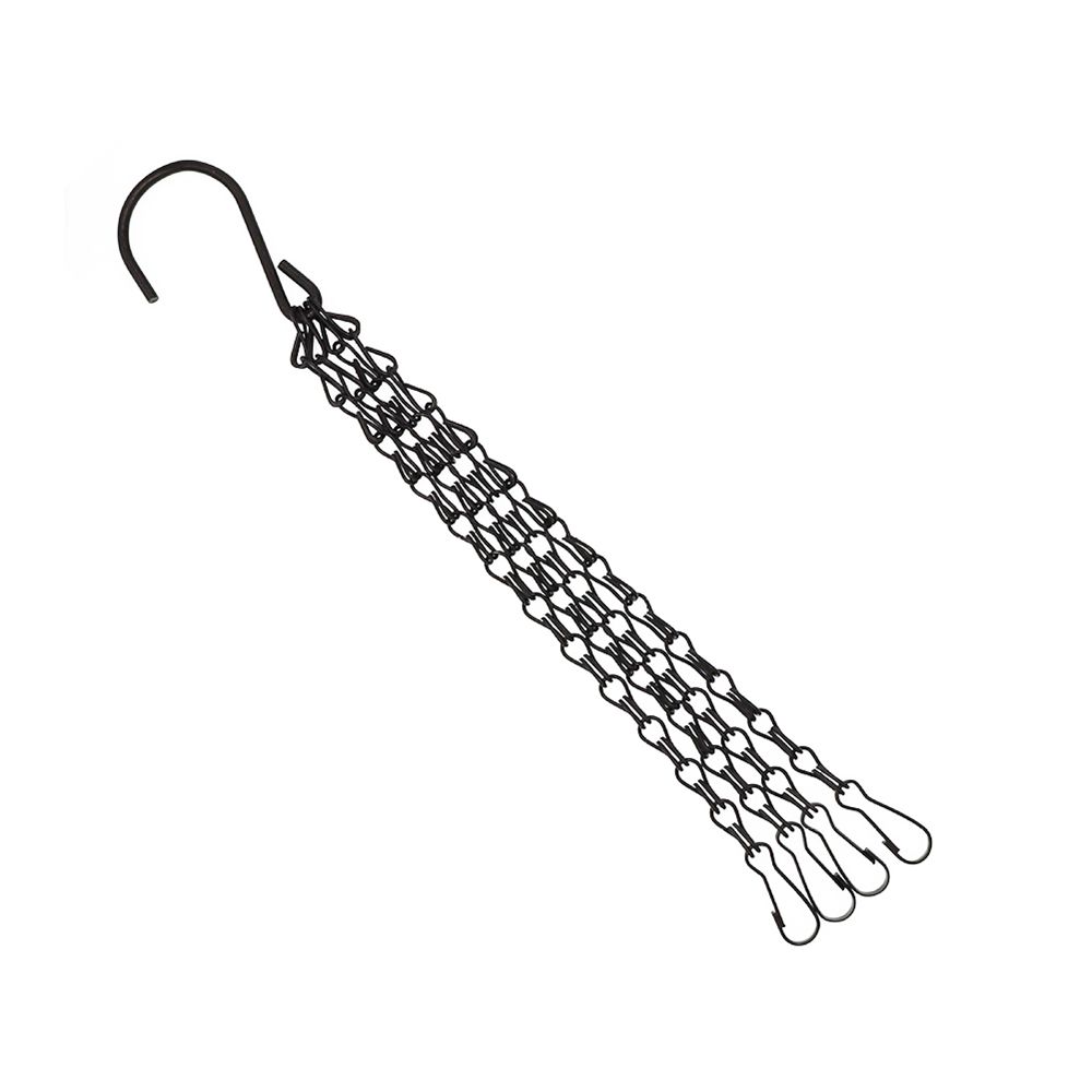 Pendant Black/Silver Flower Pot 4 Strand Replacement Chains Hanging Chain Replacement Plant Hangers