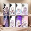 Чехол для телефона Re Zero Рем Эмилия для Samsung S26, S25, 24, 23, 22, 30, 21, 10, 9, Ultra, Plus, Lite, Черный Мягкий Чехол