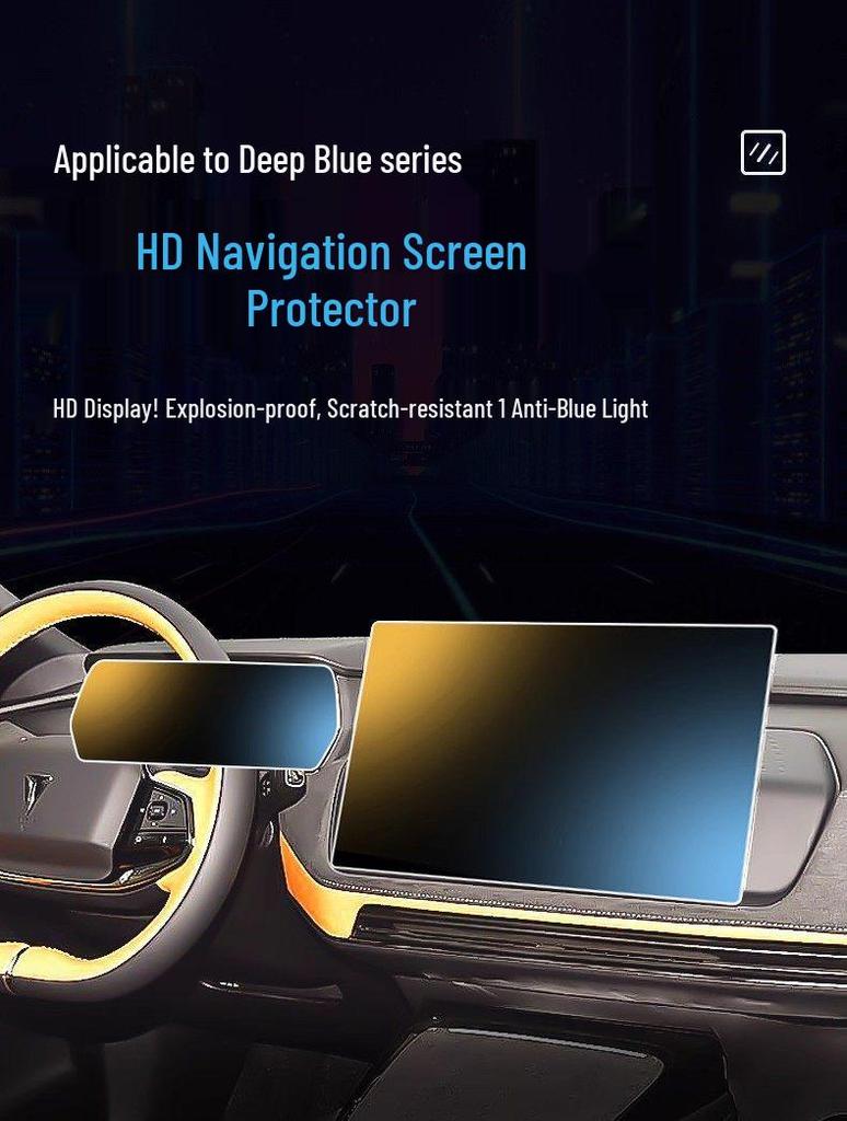Защитная пленка Deep Blue SL03: Закаленное стекло для 25 моделей автомобильных навигаторов и панелей приборов