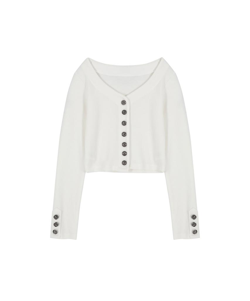 Антикварный кардиган Iseeae на пуговицах (слоновая кость)