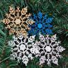 Christmas Ornaments Acrylic 10CM Snowflake Christmas Supplies Decoration Christmas Tree Pendant