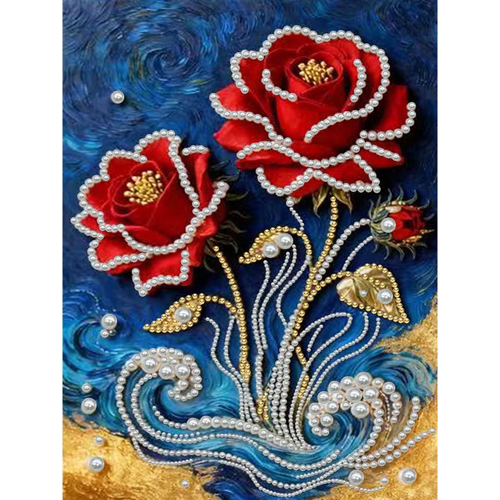 Наборы Алмазная Живопись с Жемчугом DIY 11,8x15,7 дюйма Алмазная Живопись с Рамкой для Взрослых/Новичков Идея Подарка Декор Дома
