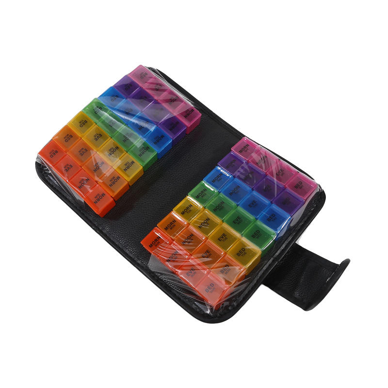 1 шт. ПУ чехол для таблеток большой емкости 56 отделений органайзер чехол для путешествий на открытом воздухе офис портативный ящик для хранения