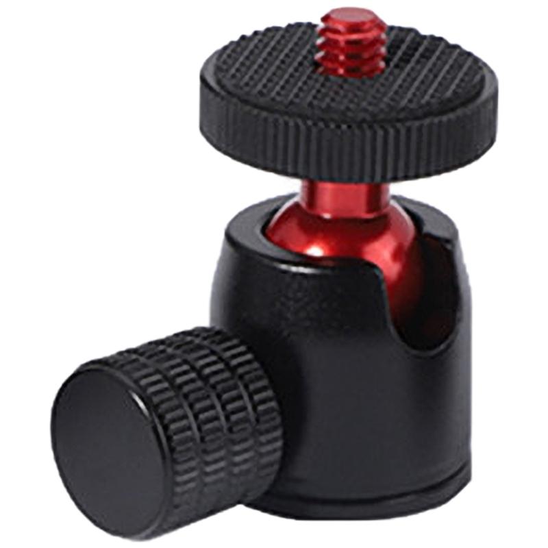 Круглая штативная головка с креплением «горячий башмак» 1/4", вращающаяся на 360°, круглая головка, адаптер для крепления камеры, шаровая головка для штативов, моноподов