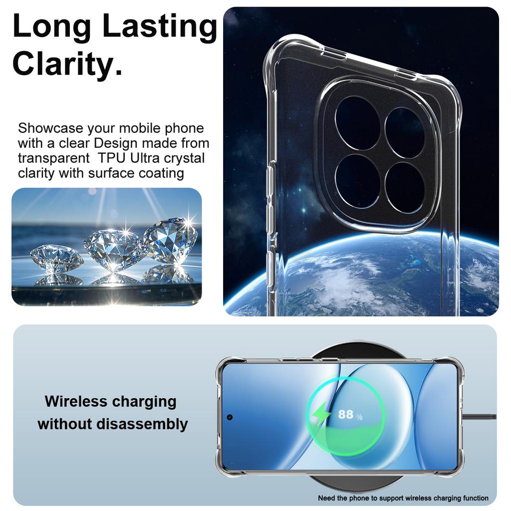 IMAK For Xiaomi Redmi Note 15 Pro 4G (Global) Case TPU Phone Cover Airbag Shockproof Protection