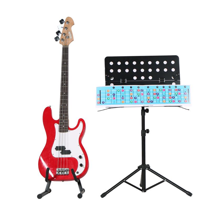 Electric Bass Scales & Chord Charts - Four-String Diagrams