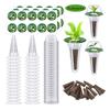 Hydroponic Garden Accessories Pod Kit Grow Baskets Transparent Insulation Lids Plant Grow Sponges for Hydroponic Growing System