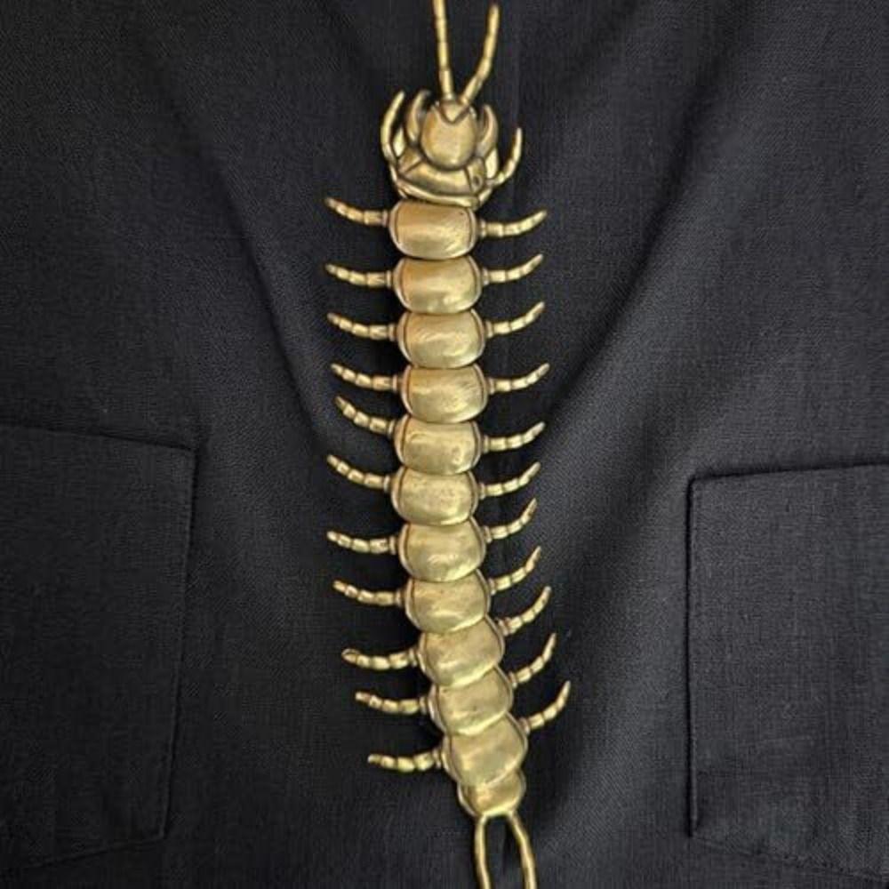 1/2pcs Punk Style Centipede Button Cover Metal Button Clip-On Centipede Button Clip for Shirt Decor