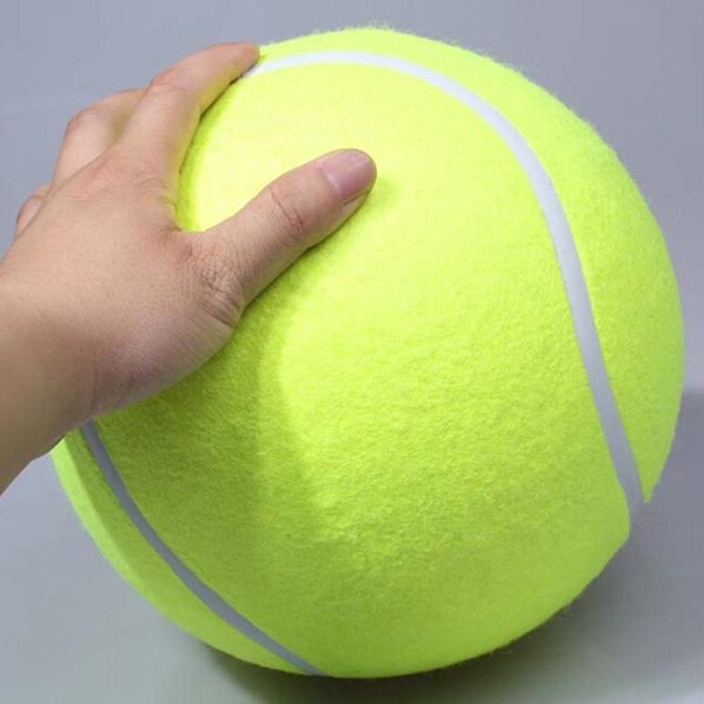 1/2Pcs Large Inflatable Tennis Ball Dog Chewing Toy 9.5 Inch Pet Ball Interactive Toys Outdoor Cricket Dog Training Supplies