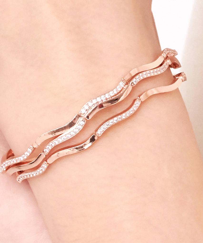 Ellejewelry Браслет-теннис с волнистыми точками Elbrbb015