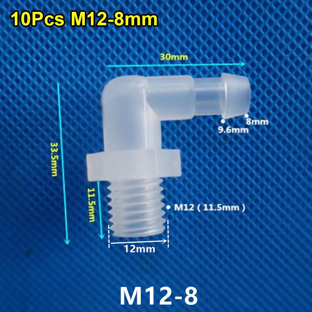 10Pcs PP PE Pagoda Elbow Connector Plastic Hose Fittings for Aquarium Fish Tank Fittings