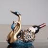 Swan Red Wine Rack Living Room Rack Mount Storage Rack Ornaments Creative European Wine Cabinet Bar Decoration Wedding Gift