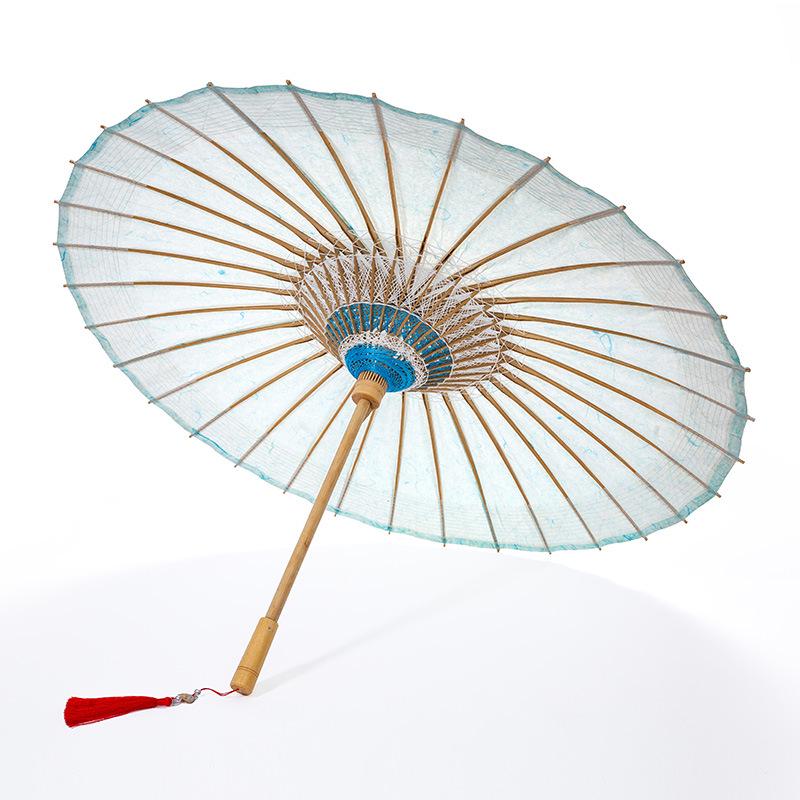Зонт в старинном стиле, ручная работа, ретро - Для дождя и солнца, бамбук, нематериальное культурное наследие, китайский дизайн, водонепроницаемая промасленная бумага.