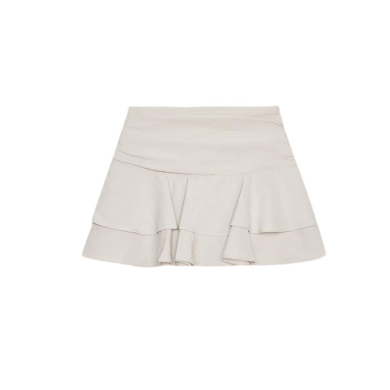 Fall New Women's Clothing French Style Design Mid Waist Laminated Decoration Girly Style Casual Culottes 4764500