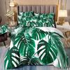Tropical Rainforest 3D Printed Bedding Three-Piece Plant Flower Quilt Cover
