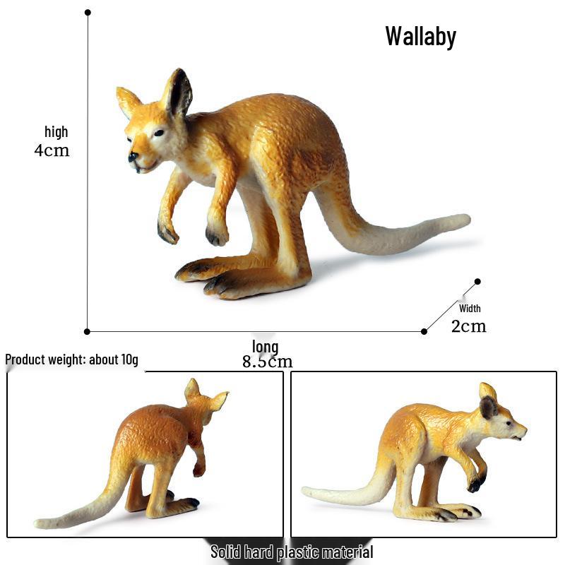 Realistic Kangaroo Mother and Child Model - Children's Cognitive Toy and Gift Ornament