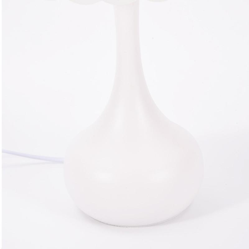 Modern Simple Petal Lampshade Bottle Table Lamp Nordic Romantic Style Bedside Study Living Room Atmosphere Desk Lamp LED Luster