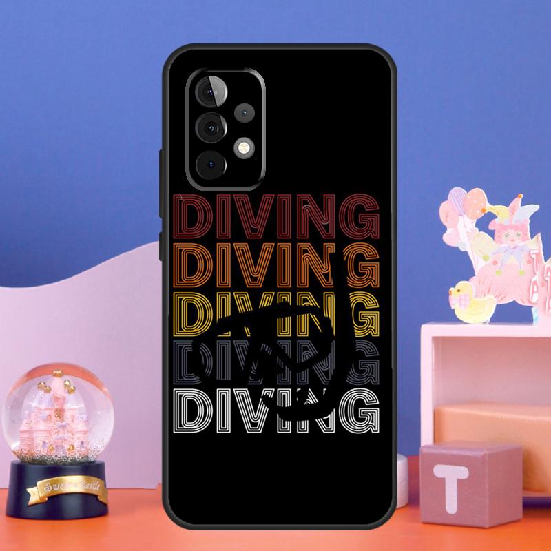 Scuba Diver Diving Case For Samsung Galaxy A54 A34 A14 A15 A35 A55 A16 A26 A36 A56 A52 A12 A32 A13 A33 A53 A17