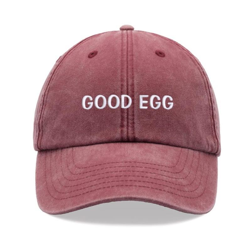 Кепка Good Egg Винтажная Стирка Хлопок Унисекс Папина Кепка Регулируемая Смешная Выцветшая Спортивная Солнце День Отца День Матери Смешная Шутка Мама