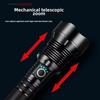 P90 Quad-core Strong Фонарик Уличный Супер Яркий Перезаряжаемый Zoom LED Фонарик Дистанционное Освещение Свет