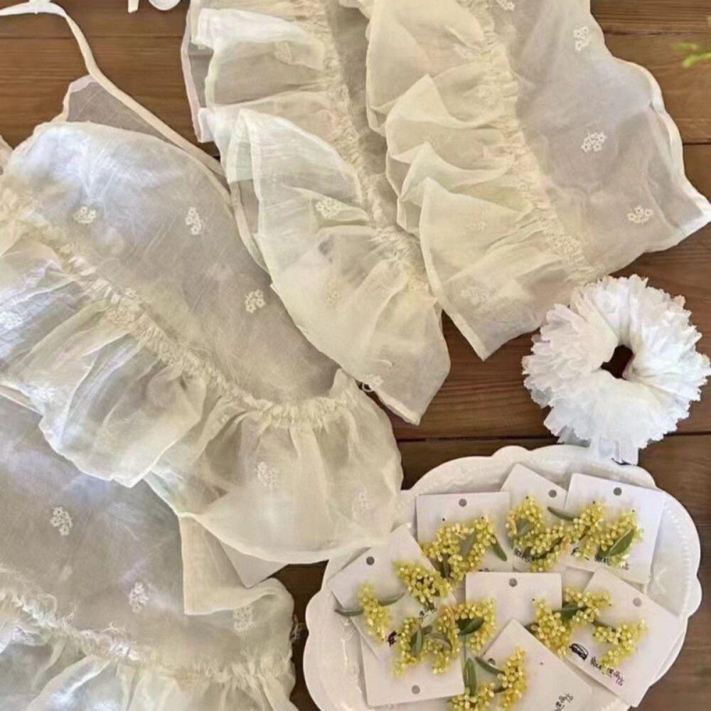 Y2K Джазовый танец Хип-шарф Удлинитель рубашки Кружевная марлевая юбка Пояс Рюши Край Поясная резинка Уличная одежда