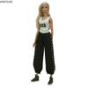 White Black Fashion Doll Clothes Set for Barbie Doll Outfits 1/6 Dolls Accessories For Barbie Dollhouse Vest Tank Trousers Pants