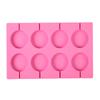 Круглая силиконовая форма для леденцов на 8 ячеек, форма для шоколадного печенья для выпечки, инструменты для украшения кондитерских изделий