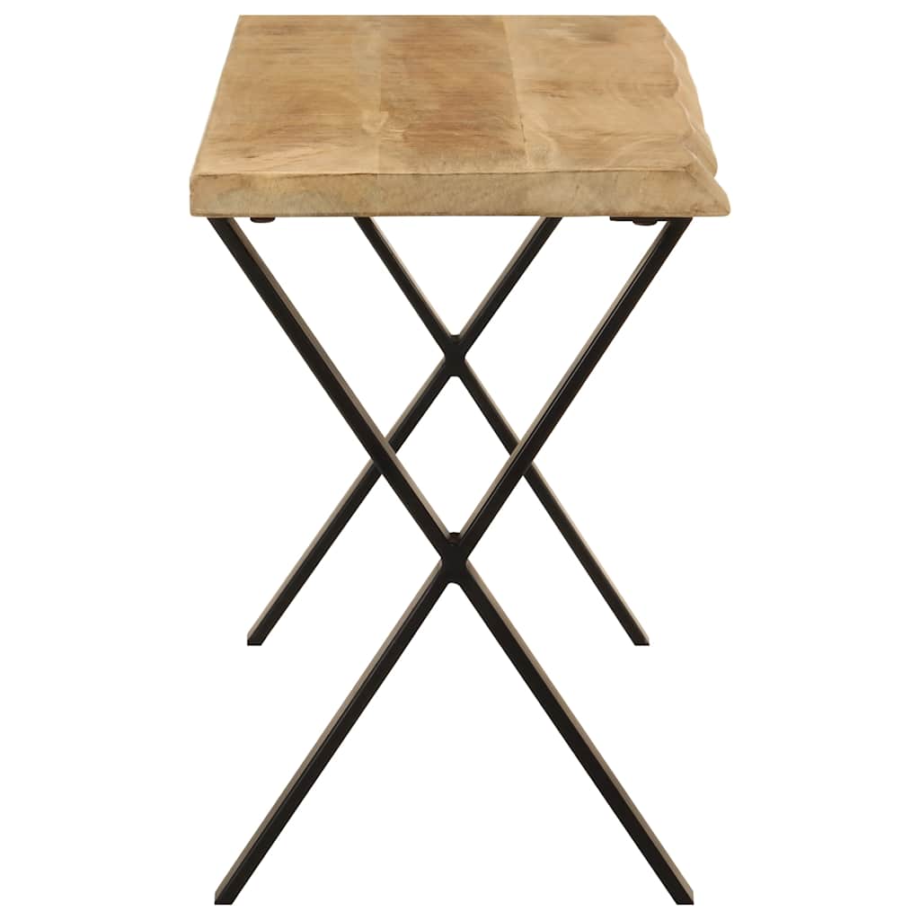 Ławka Z Naturalną Krawędzią Drewna, 105 Cm, Lite Drewno Mango