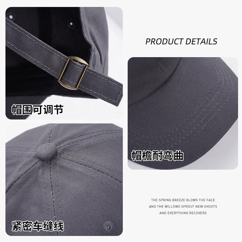 Soft Top Baseball Cap Outdoor Breathable Protective Sunshade Cap Women Can Print Hats