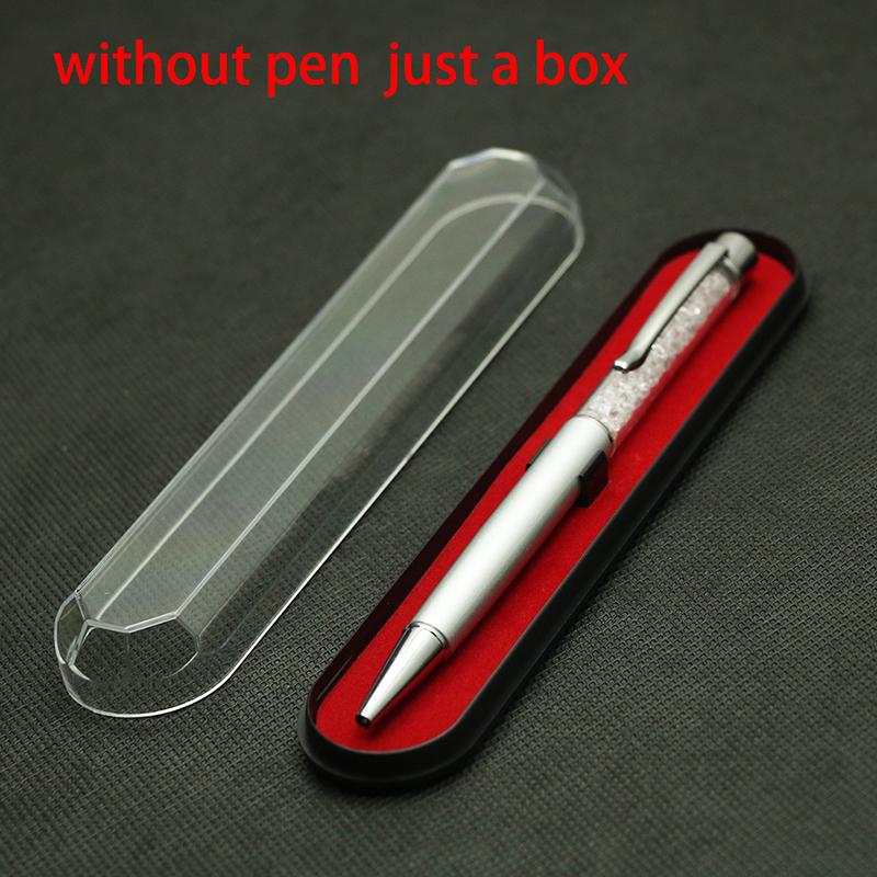 1Pcs Metal Rectangle Horses mouth Tin Box fountain Pen Box Case Stationery Organizer School Office Use Transparent