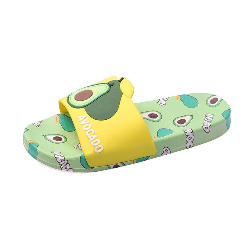 Fashion Mazefeng Brand New 2024 Women Slippers Open Toe 2cm Heels Cute Cartoon Fruit Stylish Soft Comfort Non-Slip Bathroom Summer 36-41