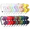 3pcs/set  Ribbon Headband  Handmade Hair Bows Hairbands for Baby Girls Cute Bowknot Solid New Headwear Baby Hair Accessories