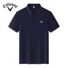 Callaway 2025 Summer Men's and Women's Embroidered Business Casual Polo Shirt Ice Ion Fiber Golf Quick Drying Polo Shirt