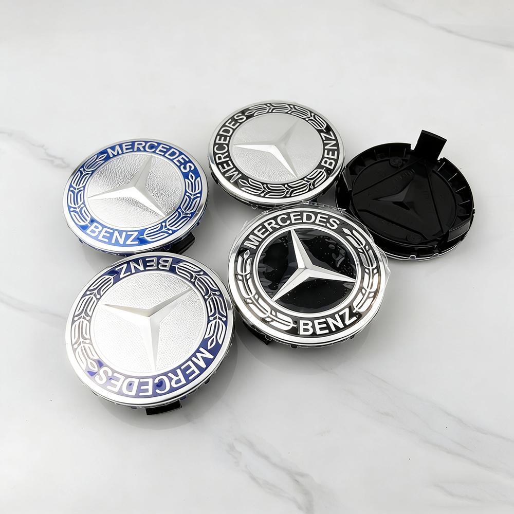 4pcs 75mm Car Wheel Center Logo Hub Cap For Mercedes Benz W211 W205 W213 W203 C218 A207 CLA CLS E Class accessories XYZAB1