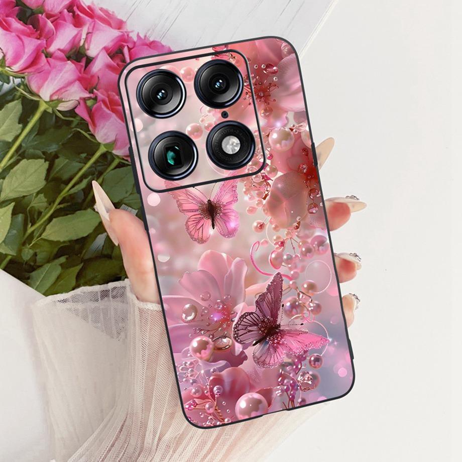 Чехол для телефона с модным дизайном в стиле мультфильма и цветов для Motorola Signature Moto X70 Air Pro 5G, чехол, мягкий силикон, противоударная задняя крышка