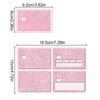 1PC/4PC Self-Adhesive Dubai-Inspired Transit Cards Skin Stylish Protection Crystal Frosted Starlight Powder Card Cover Luxurious