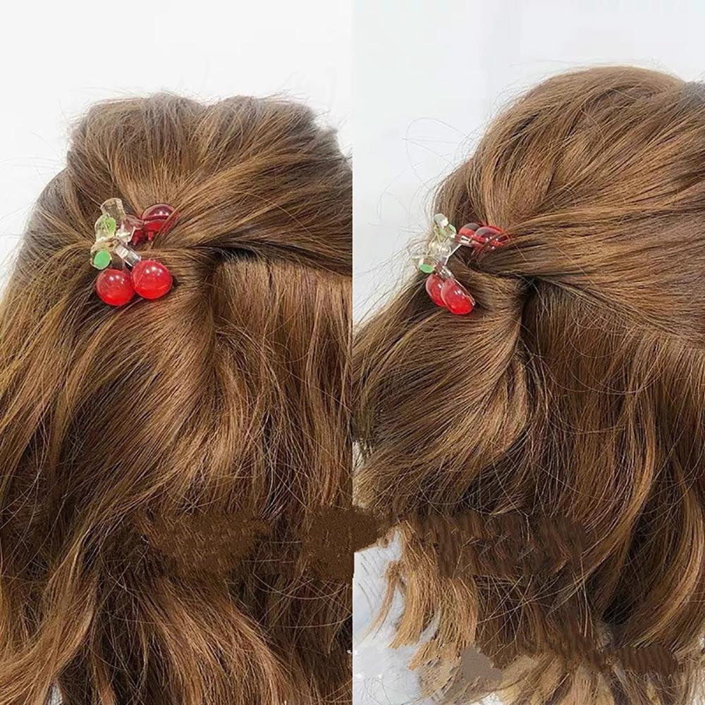 Headwear Fashion Washing face Plastic Girls Hair Clip Hair Headdress Cherry Hair Claw Crab Clip