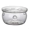Teapot Heater Candle Warmer Glass with Tray Milk Hollow Tea Pot Holder Kettle