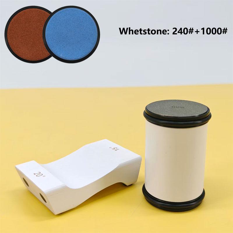 Точилка для ножей Rolling для точилки Straight Edge с магнитным углом 15/20° для кухонных ножей, набор точильных камней