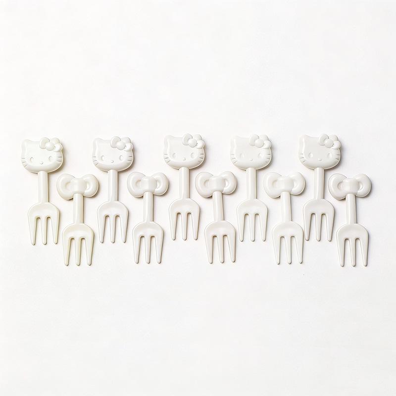 Creative Cartoon Animal Fruit Forks for Kids – Cute, Plastic Bento Picks for Household & Kitchen Use