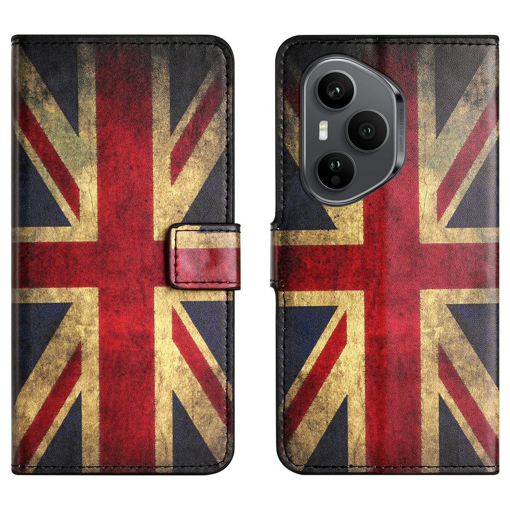 For Honor 400 Pro 5G (Глобальный) Чехол с принтом, кошелек из ПУ кожи, чехол для телефона