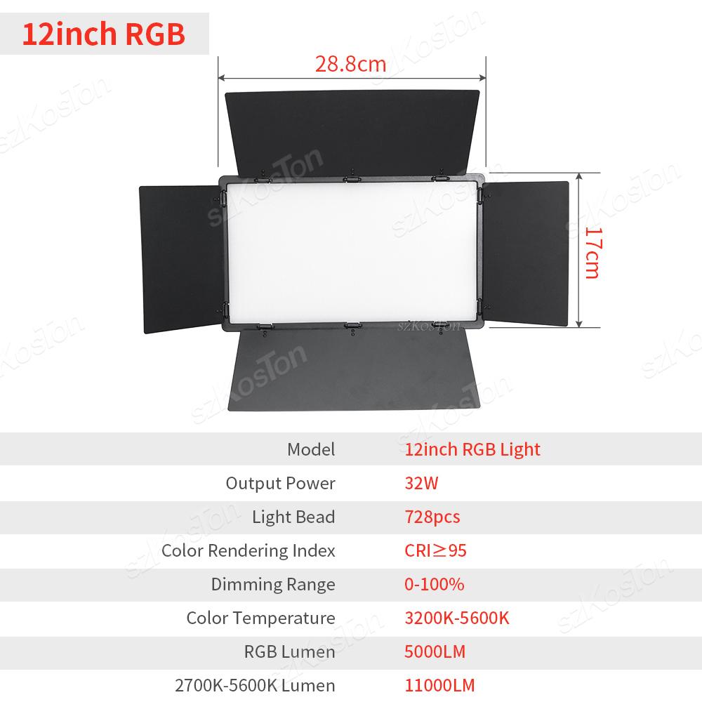 U800 RGB светодиодный свет для фотостудии для Tiktok Youbute Игрового Live Видео Освещение Портативная Панельная Лампа для Видеозаписи Фотографии
