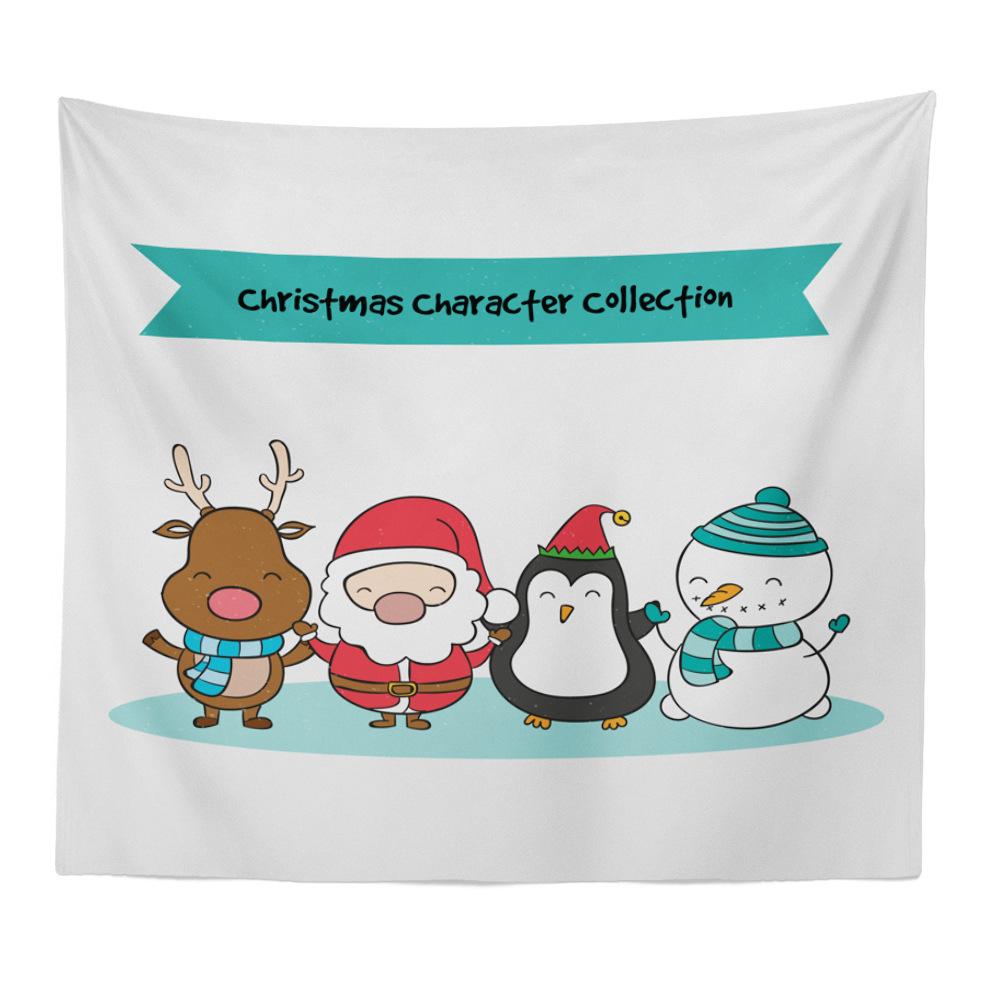 Рождественская серия Санта-Клаус узор гобелен ТВ фон настенный пейзаж гобелен подвесная ткань