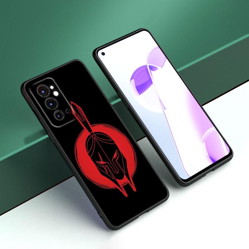 Спартанский черный силиконовый чехол для телефона OnePlus 9 10 11 12 ACE 2V Pro 9RT 10T 10R Nord CE 2 3 Lite N10 N20 N30 5G