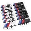 BBIO8 3D Car Front Grille M Badge Emblem Decoration Accessories For BMW M E34 E36 E60 E90 E46 E39 E70 X1 X3 X5 X6 M1 M2 M3 M4 M5 M6 M7