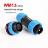 Водонепроницаемый авиационный штекер WM13 с многоконтактным разъемом M15 для спасения на воде