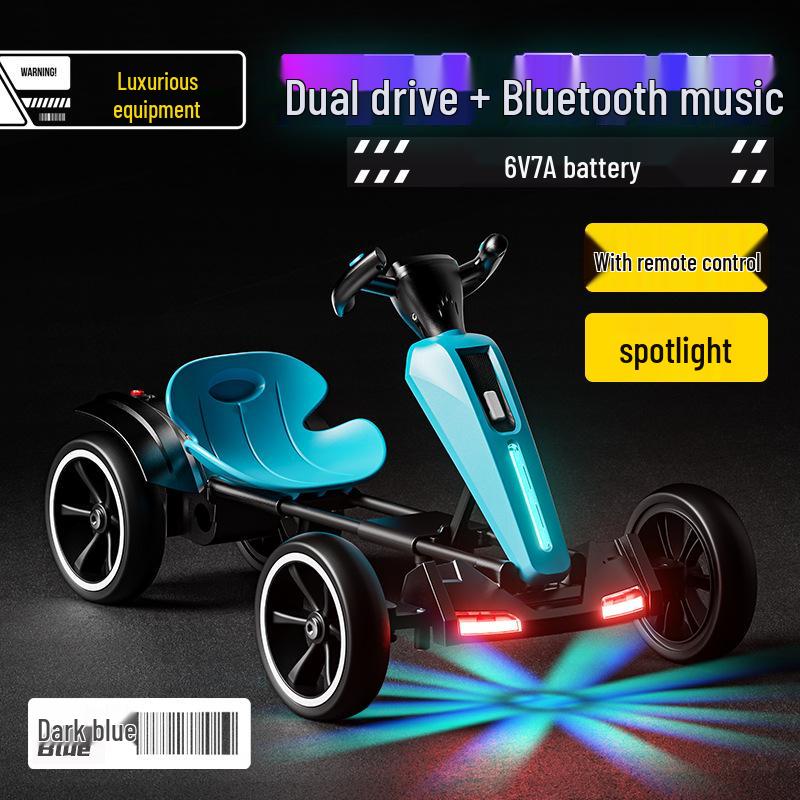 Складной детский электрический картинг - Машинка на радиоуправлении для мальчиков и девочек