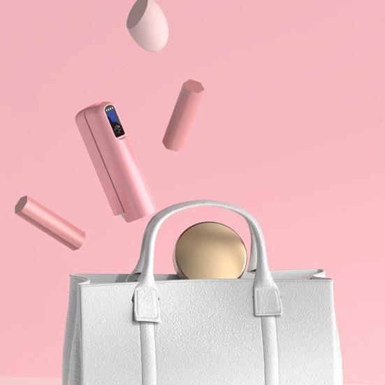 Foldable Hair Straightener Comb 3 Temperatures LED Display Fast Heating USB Rechargeable  Ionic Hot Brush Electric Hair Styling Detangling Comb