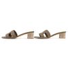 Great HERMES Mule Oazis sandals H logo leather leather Women 35 151215Z Used