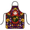 Кухонный фартук с узором "Матрешка" - Дышащая ткань, устойчивая к пятнам, с регулируемой горловиной для взрослых